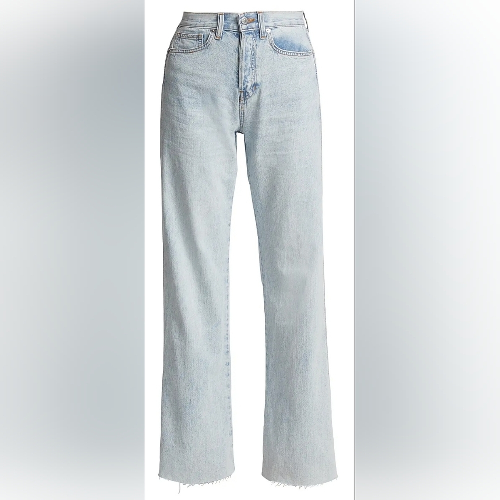 Size 27 - Veronica Beard Taylor High-Rise Relaxed Wide-Leg Jeans - Picture 4 of 16